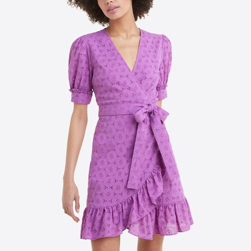 Draper James Reba Wrap Dress in Eyelet